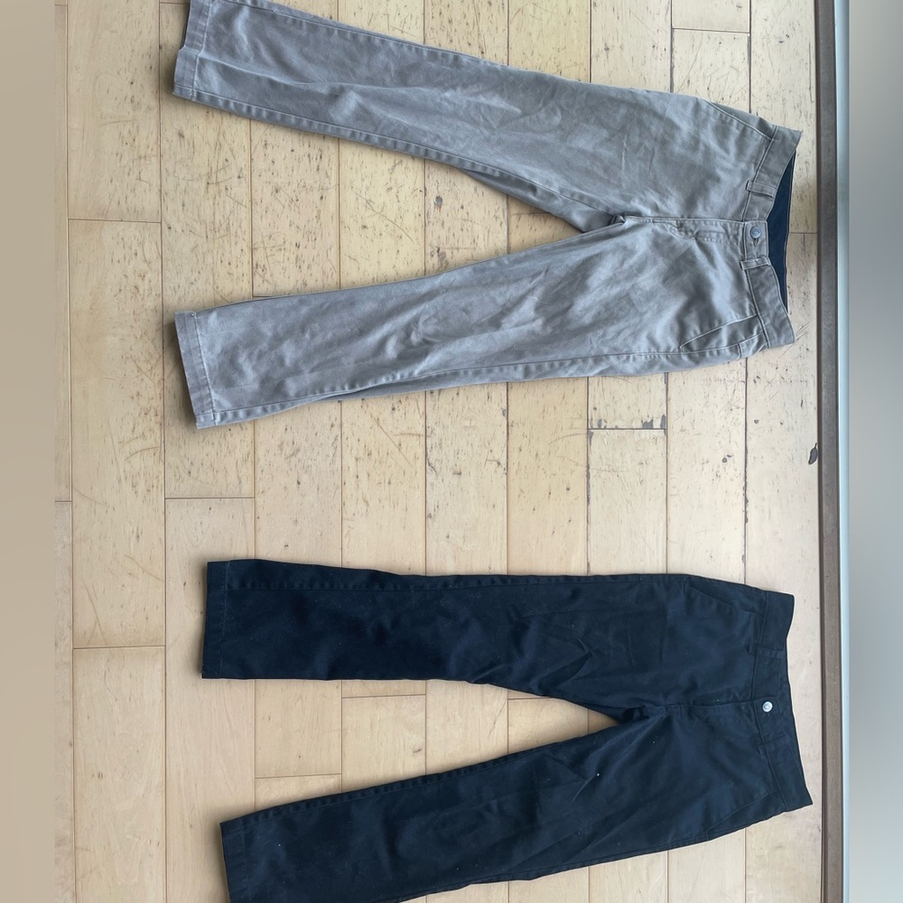Volcom size 27 black and khakis.